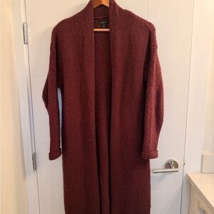 RW&CO. Deep Red Open-Front Cardigan